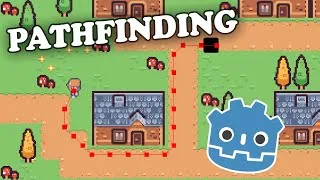 Miniature : Créer un PATHFINDING facilement sur GODOT 4 - Tuto FR