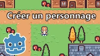 Miniature : Créer un joueur sur Godot 4  - Tuto FR Débutant