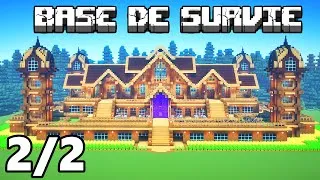 Miniature : BASE DE SURVIE GEANTE !! TUTO MINECRAFT 2/2