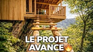 Miniature : GROS PROBLÈME sur la structure… mais on pose enfin les solives et le plancher !