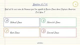 Miniature : Quiz Marvel MCU : 40 Questions pour Vrais Fans du Marvel Cinematic Universe 🦸