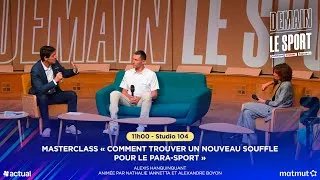 Miniature : Masterclass « Comment trouver un nouveau souffle pour le para-sport »