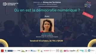 Miniature : Où en est la démocratie numérique ? Les webinaires du RTID