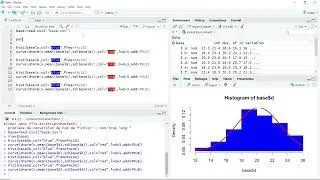 Miniature : Étude de la normalité d'une distribution - histogramme
