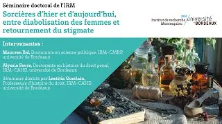 Miniature : Sorcières d'hier et d'aujourd'hui, entre diabolisation des femmes et retournement du stigmate