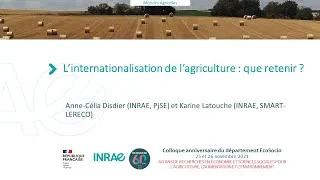Miniature : L’internationalisation de l’agriculture : que retenir ?