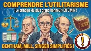 Miniature : C'est quoi l'UTILITARISME ? (Bentham, Mill, Singer) EXPLIQUÉS en 5 MIN !