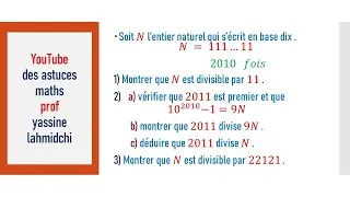 Miniature : arithmétique dans Z : exercice corrigé