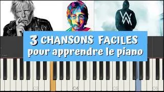 Miniature : 3 CHANSONS FACILES & COMPLÈTES POUR APPRENDRE LE PIANO - DEBUTANT TUTO