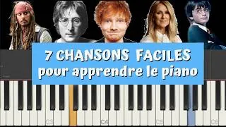 Miniature : 7 CHANSONS FACILES POUR APPRENDRE LE PIANO - DEBUTANT TUTO