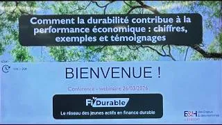 Miniature : Webinaire avec FiDurable :Ccomment la durabilité contribue à la performance économique ?