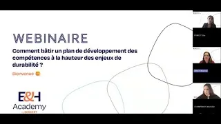 Miniature : Webinaire - Bâtir un plan de développement des compétences à la hauteur des enjeux de durabilité