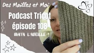 Miniature : Podcast tricot 108 : Maya l'abeille - je tricote mes restes #podcasttricot   #tricot #vlogtricot