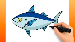 Miniature : Comment Dessiner Un Thon (Tutoriel De Dessin Facile)