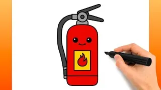Miniature : Comment Dessiner Un Extincteur (Tutoriel De Dessin Facile)