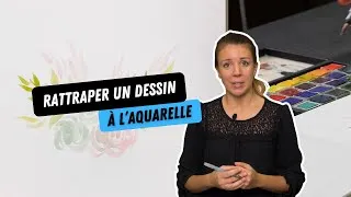 Miniature : Rattraper un dessin à l'aquarelle - Astuce Dessin