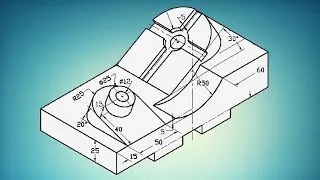 Miniature : Comment dessiner le cercle reposant sur un plan incliné isométrique - Partie 1