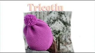 Miniature : Tricotin - Bonnet Rose / Loom Knitting Pink hat