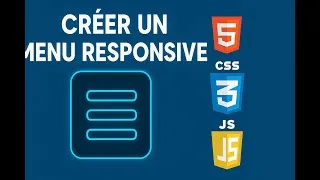 Miniature : 🚨 🚨 🚨 MENU RESPONSIVE HTML CSS JAVASCRIPT (DEBUTANT)