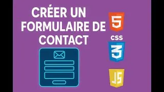 Miniature : 🚨 🚨 🚨 COMMENT FAIRE UN FORMULAIRE DE CONTACT EN HTML CSS JAVASCRIPT (DEBUTANT)