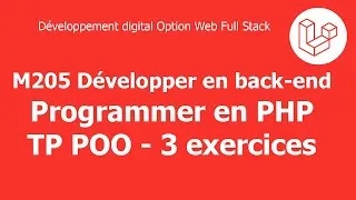 Miniature : Laravel Darija V3 - Programmer en PHP : TP POO en PHP