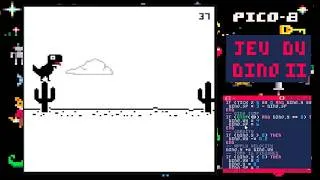 Miniature : Jeu du dino sur Pico-8 partie II : pixel perfect collisions, sons, ...