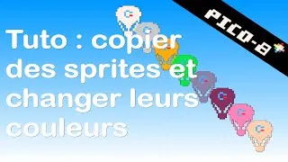 Miniature : Tuto Pico-8 : copie de sprite et changement de couleur