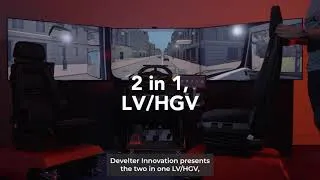 Miniature : 2 in1 LV/HGV driving simulator