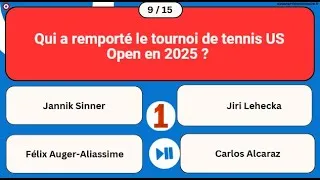 Miniature : QUIZ - QCM Actualités 2025/2024  - 15 Questions de Culture générale sur l'actualité de 2025