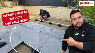 Miniature : Comment Faire une Terrasse en carrelage sur Plots SANS DALLE BÉTON