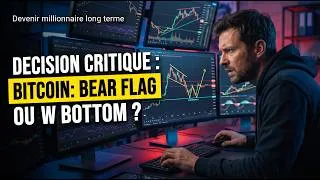 Miniature : Ne trade pas Bitcoin avant d’avoir vu ça : Bear flag ou W bottom, qui va gagner ?!
