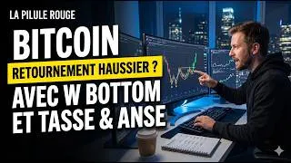Miniature : BTC valide-t-il enfin son retournement ? W Bottom, bull flag et tasse avec anse !