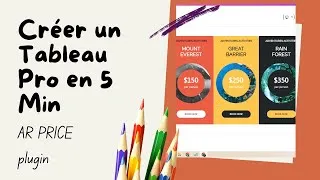 Miniature : ARPrice Plugin : Créez des Tableaux de Tarification Professionnels en Quelques Minutes