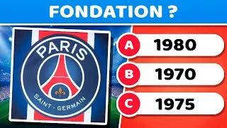 Miniature : 🏆 Que sais-tu du PSG ? | Questions de football | Test de football | Quiz Football