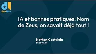 Miniature : [DevLille 2026] IA et bonnes pratiques: Nom de Zeus, on savait déjà tout ! - Jour 2