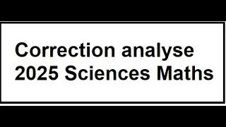 Miniature : Correction examan national 2025 sciences maths
