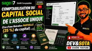 Miniature : COMPTABILISATION DU CAPITAL SOCIAL DE L'ASSOCIÉ UNIQUE | CAS DE LA LIBÉRATION TOTALE DU CAPITAL