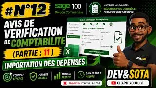Miniature : # N° 12 - AVIS DE VERIFICATION DE COMPTABILITE (PARTIE : 11 IMPORTATION DES DEPENSES)
