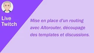 Miniature : Live d'un routing avec AltoRouter