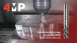 Miniature : 4MP Usinage : Opération de rainurage dans l'acier