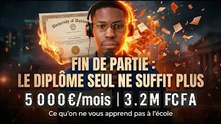 Miniature : L'ARNAQUE EN 2026: Pourquoi le DIPLÔME seul ne suffit plus (Vidéo Podcast par Danick Arcel)
