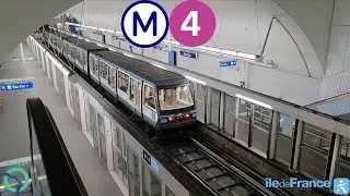 Miniature : Cohabitation des MP89CA, MP05 et MP14CA sur la ligne 4 du métro de Paris