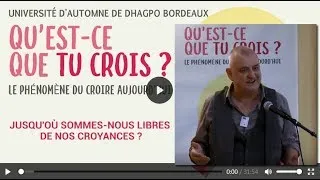 Miniature : Jusqu’où sommes-nous libre de nos croyances ? – Lama Puntso