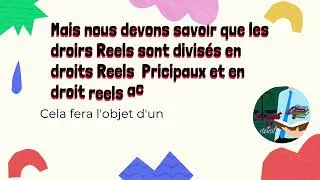 Miniature : Droits Réels et droits Personnels