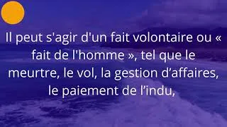 Miniature : Distinction entre Faits juridiques et Actes juridique