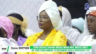 Miniature : PUB: CONFERENCE ANNUELLE DAHIRA MOUSLIMINA WAL MOUSLIMATI DE YENNE TODD SAMEDI 13 DECEMBRE 2025 17H