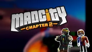 Miniature : deux gens chelous dans les rues de mad city sur roblox