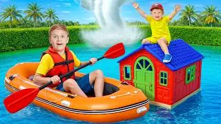 Miniature : Adam et maman apprennent les règles de sécurité en cas de catastrophe naturelle pour les enfants