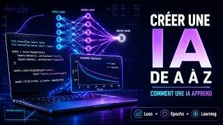 Miniature : Créer une IA de A à Z : Comment une IA apprend vraiment (Loss, Epochs, Batch)