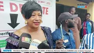 Miniature : Élections législatives et communales de 2026:   Mariama Gbéssia Camara vote pour donner l'exemple.